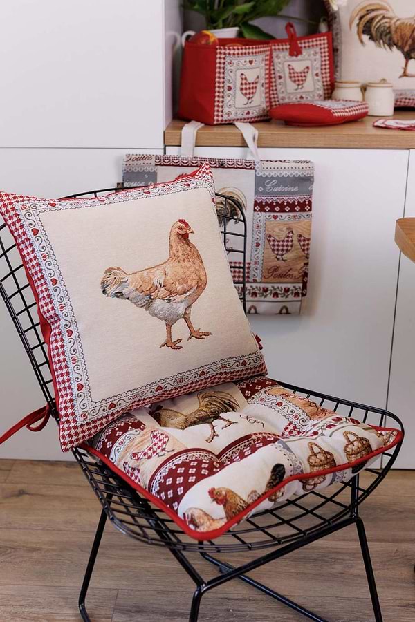 Фото - Подушка для стільця Прованс Гобеленова Добробут 40х40 см (044369)