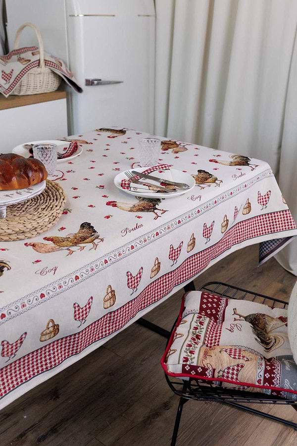 Фото - Подушка для стільця Прованс Гобеленова Добробут 40х40 см (044369)