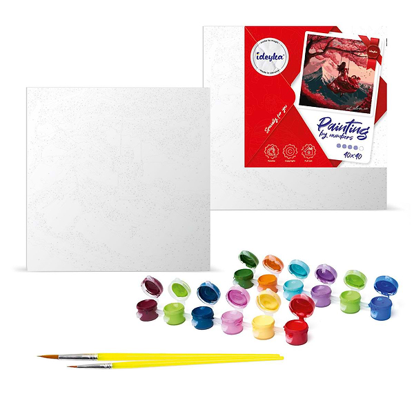 Фото - Картина за номерами Ideyka Сучасна Білосніжка 40х40 см (KHO8601)