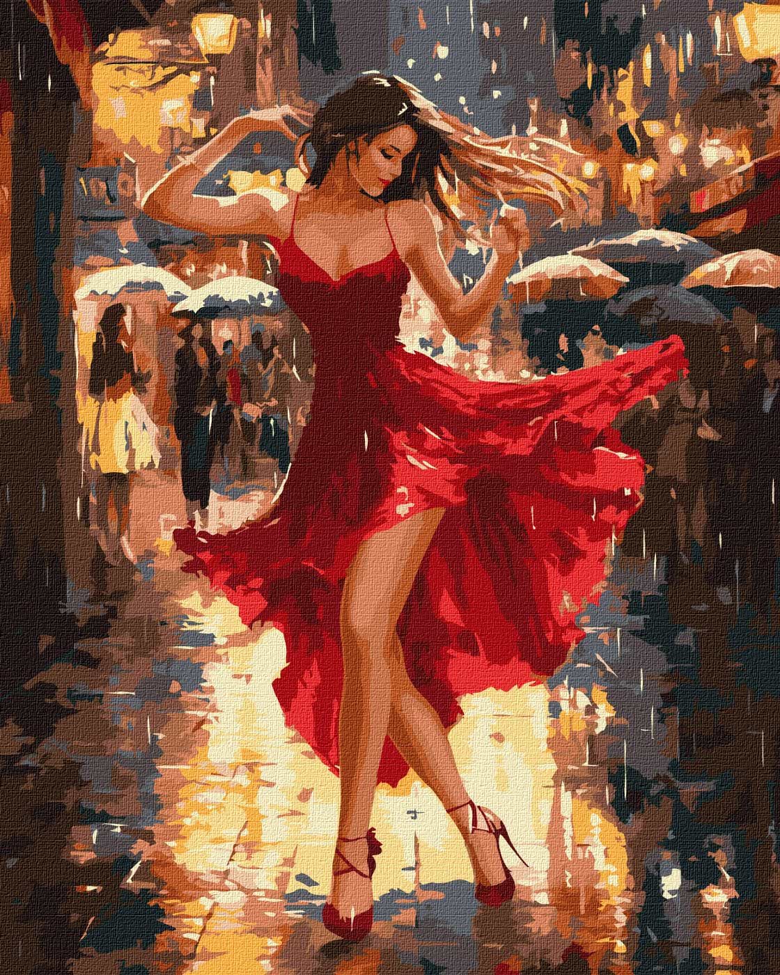 Картина за номерами Ideyka Танець під дощем 40х50 см (KHO8498) - Фото 1