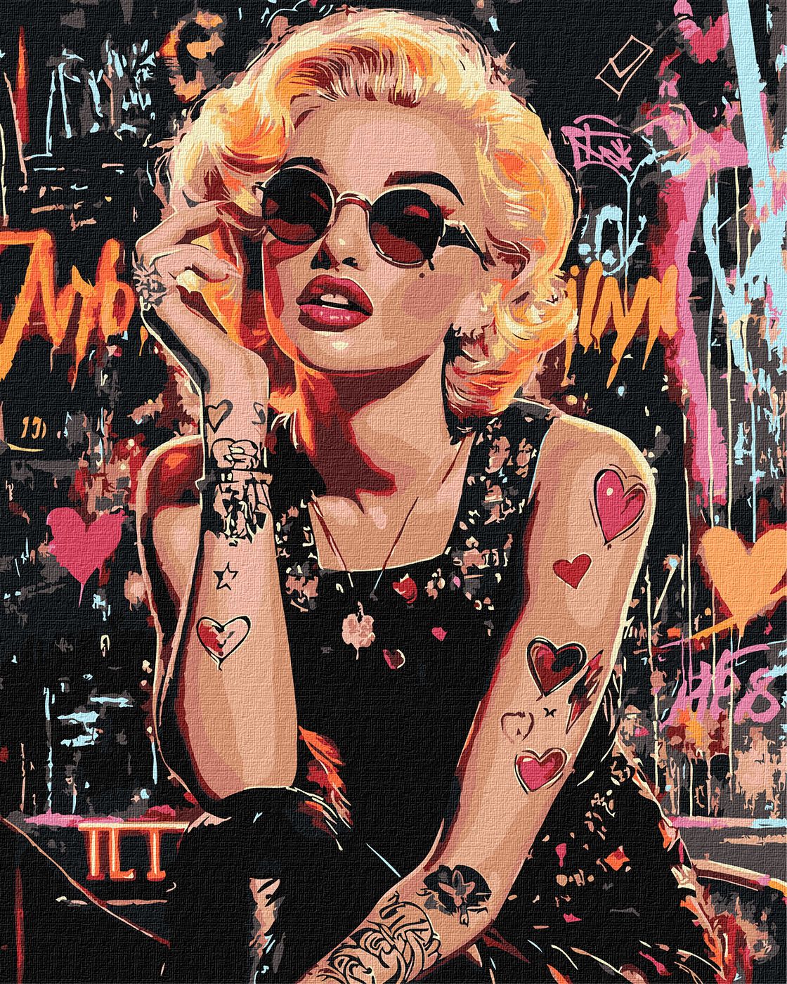 Картина по номерам Ideyka Бунтарь Монро 40х50 см (KHO8563)