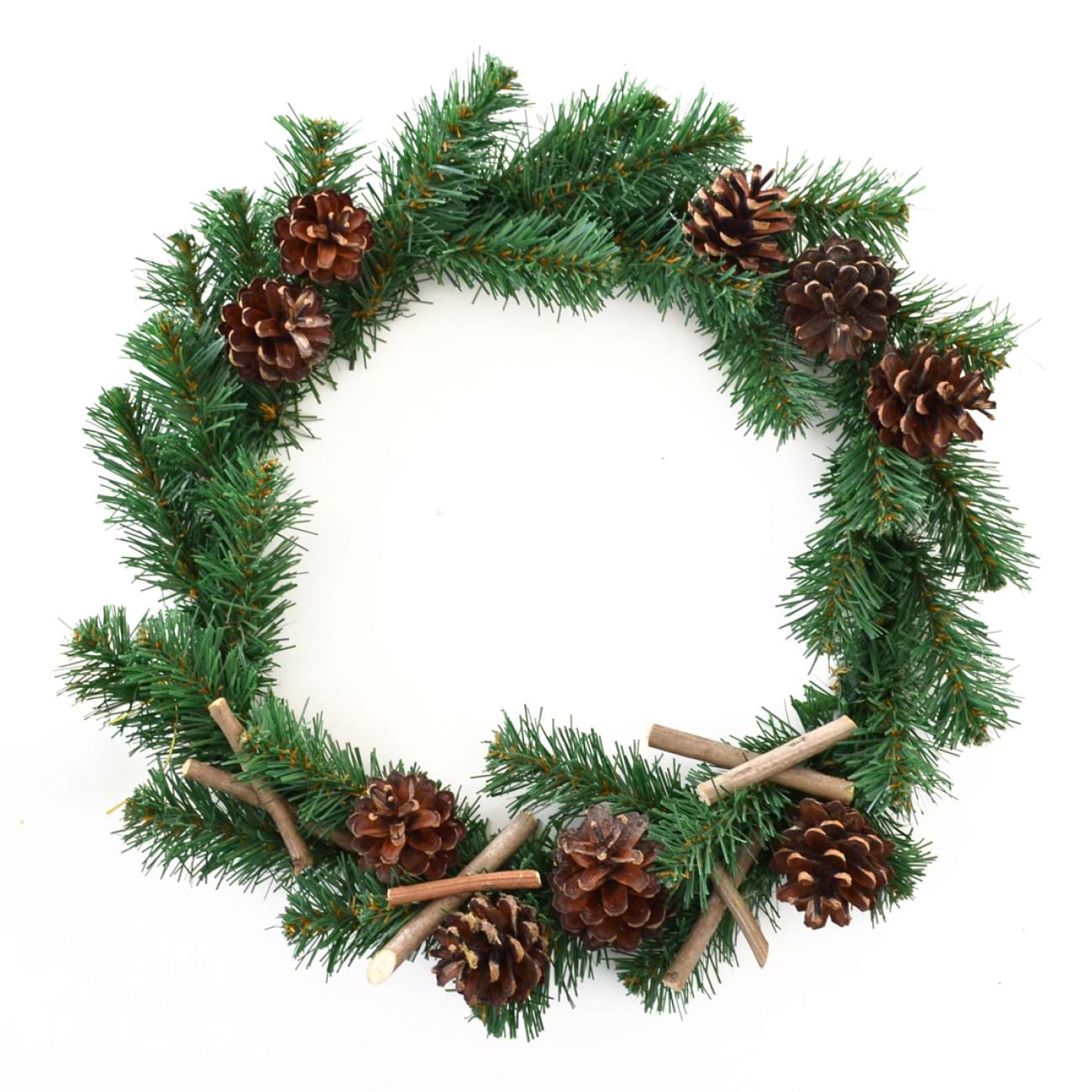 Вінок штучний YES! Fun прикрасами Різдвяна ніч 40 см (904204)