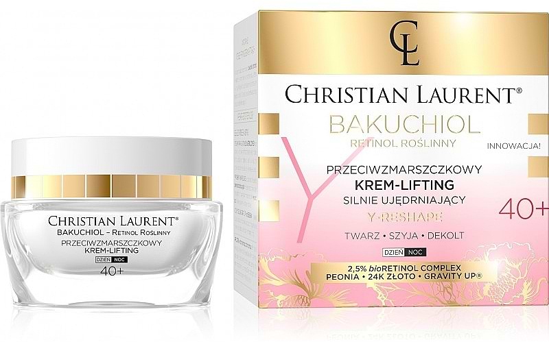 Крем для обличчя EVELINE ліфтинг проти зморшок Christian Laurent Bakuchiol 40+ 50 мл (5903416018674) - Фото 1