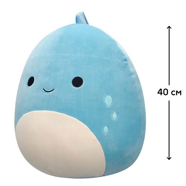 Фото - Мягкая игрушка животное SQUISHMALLOWS СИНИЙ ДИНОЗАВР (40 cm) (SQCR07049)