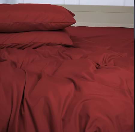 Простынь двуспальная MirSon Soft Elegance №19-1655 Garnet 180х190 см (2200010917826)