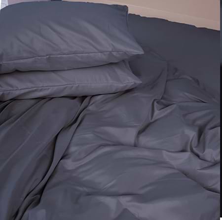 Простынь двуспальная MirSon Soft Elegance №19-0000 Monument 180х200 см (2200010916799)