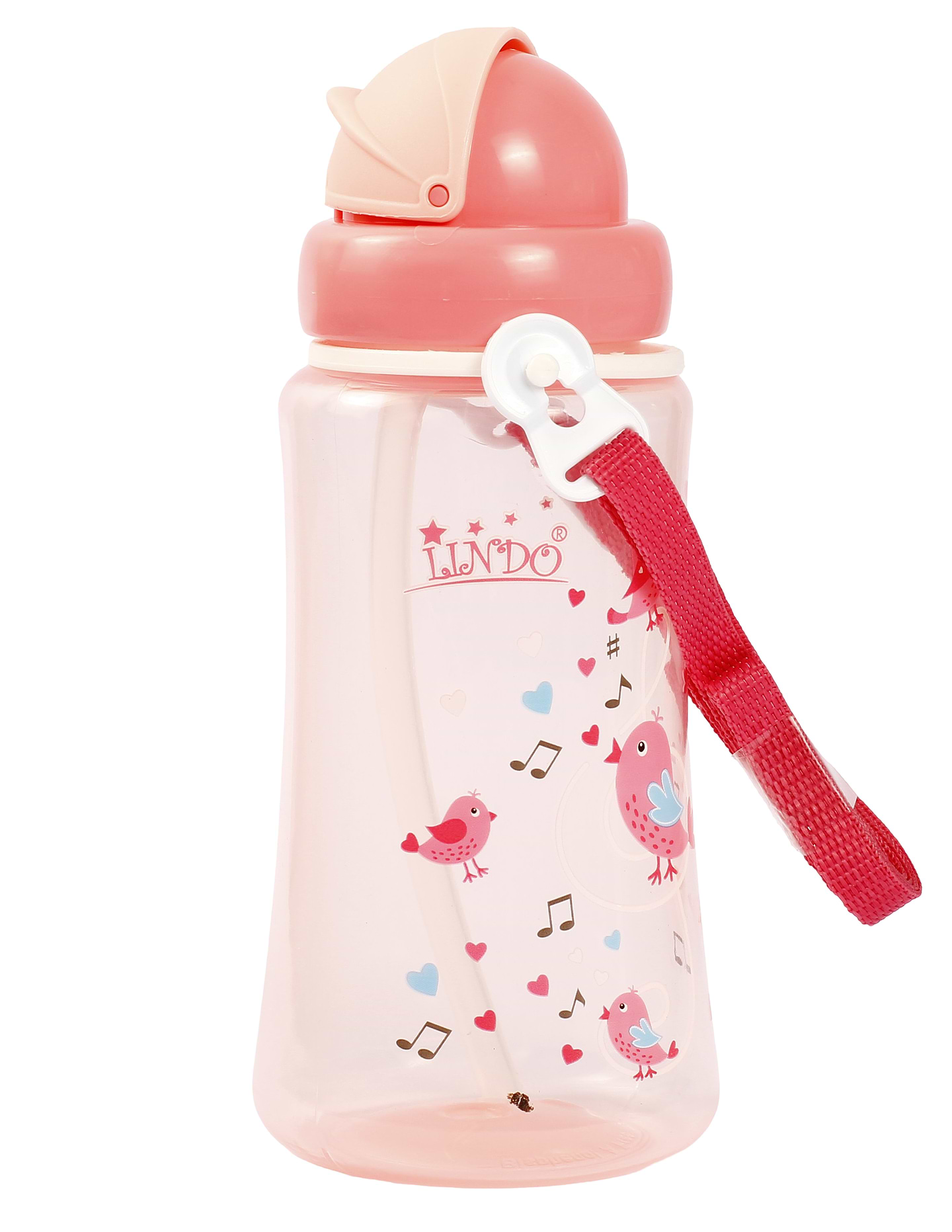 Поильник-непроливайка детский Lindo 360 мл розовый (А 41 рож)