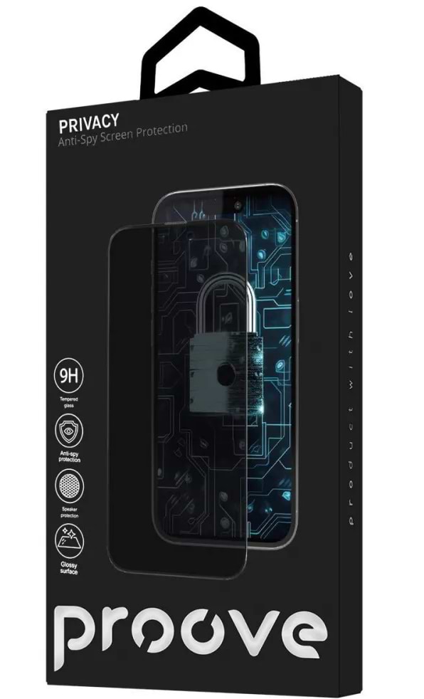 Фото - Захисне скло для смартфону Proove Privacy iPhone 15 Pro Black (PGPPRI15P001)