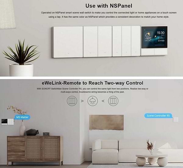 Фото - Встроенный выключатель Sonoff M5-1C-80W