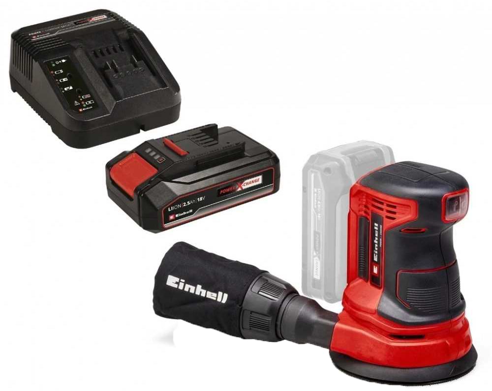 Ексцентрикова шліфовальна машина Einhell TE-RS 18 Li Kit 18В (4462010K)