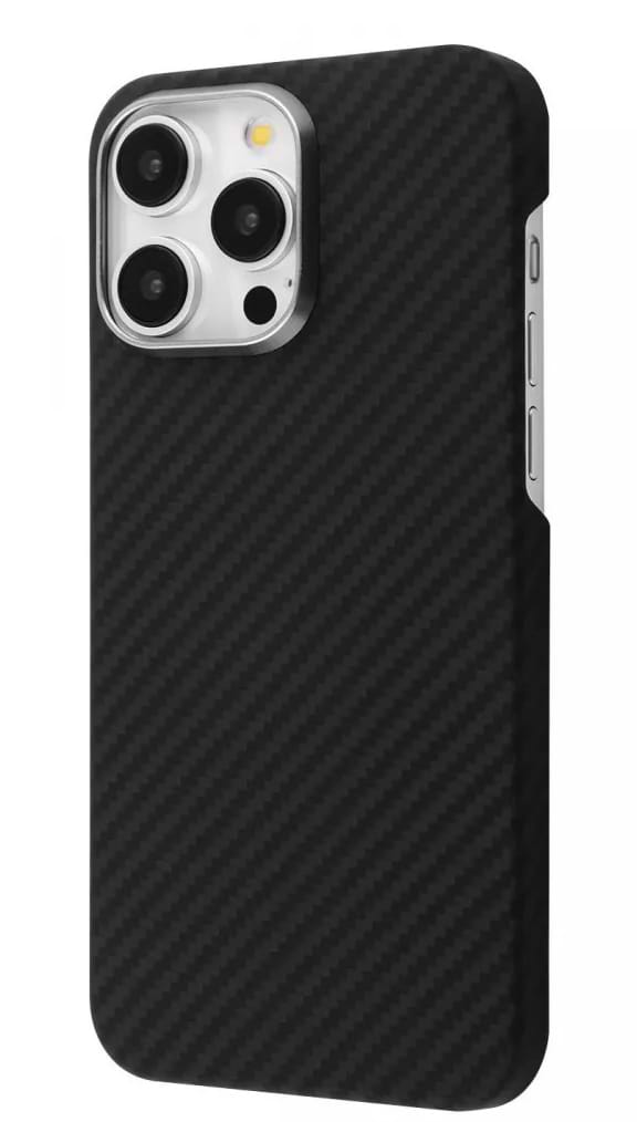 Чохол для смартфону Proove Carbon Slim with Magnetic Ring iPhone 14 Pro Max Black (PCCSIP14PM02) - Фото 1