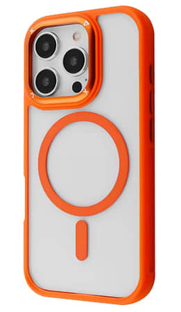Чехол для смартфона Proove Clear Essence Case with Magnetic Ring iPhone 16 Orange (PCCEIP160010) - Фото 1