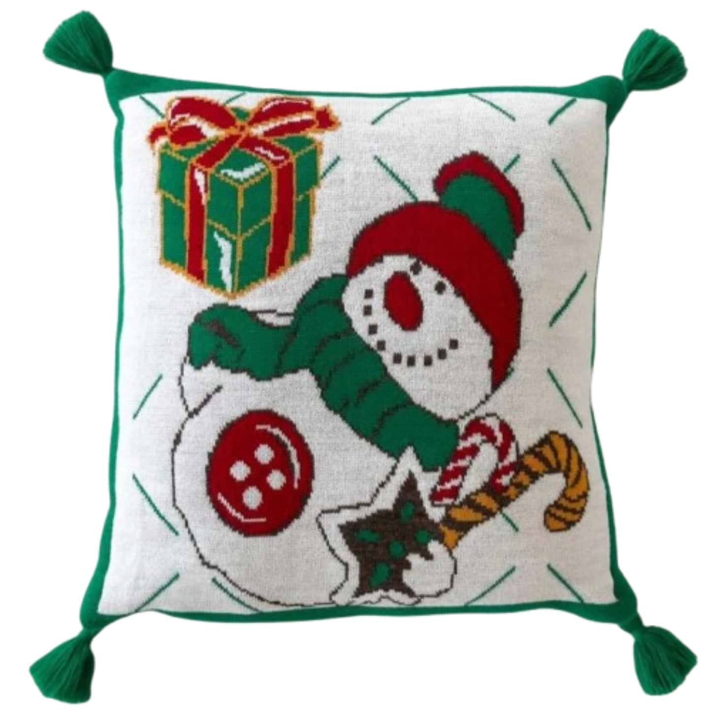 Подушка декоративна Прованс Сніговик 45х45 см (028053)
