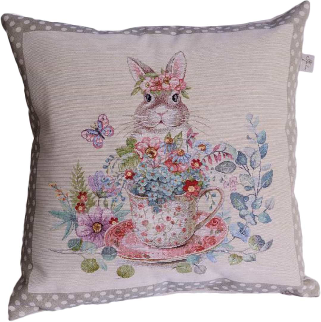 Наволочка Прованс гобеленова Чарівність заєць 45х45 см (044278)