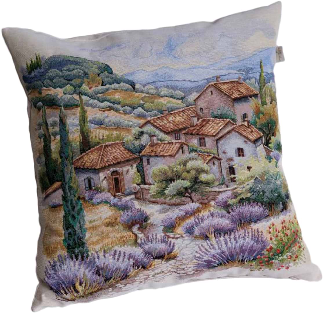 Наволочка Прованс гобеленова Лавандова провінція 45х45 см (044306)