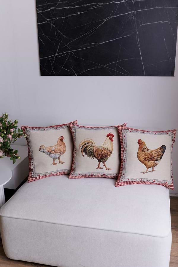 Фото - Подушка декоративная Прованс Добробут петух 45х45 см (044438)