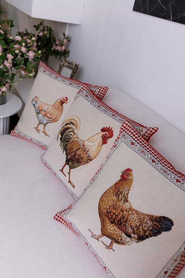 Фото - Подушка декоративная Прованс Добробут петух 45х45 см (044438)