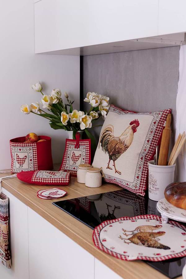 Фото - Подушка декоративная Прованс Добробут петух 45х45 см (044438)