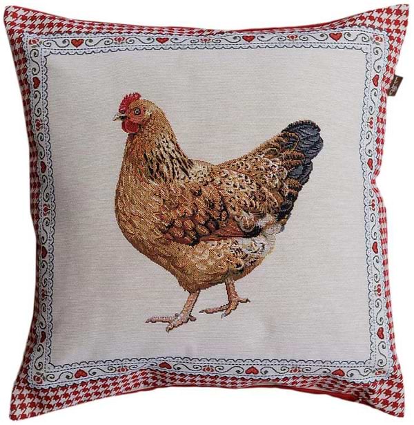 Фото - Подушка декоративная Прованс Гобеленовая Добробут ряба 45х45 см (044442)