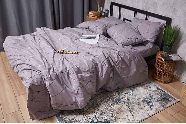 Фото - Комплект постельного белья Moon&Star Бязь Gold Люкс Graphite 175х210 (MS-820004100)