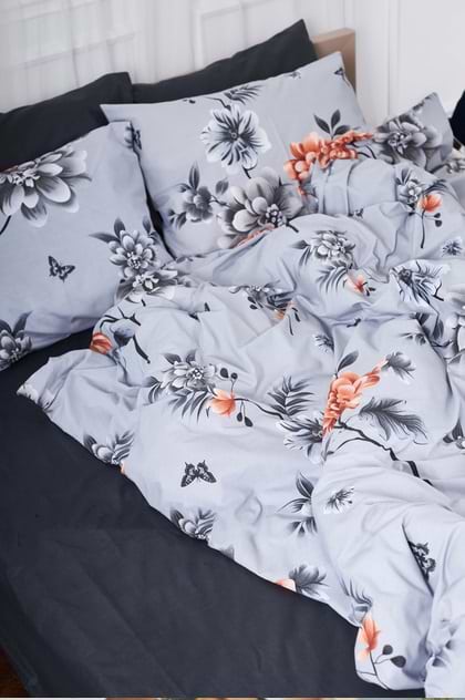 Фото - Комплект постельного белья Moon&Star 143х210 Piwonie Gray Ranforce Elite (MS-820000051)