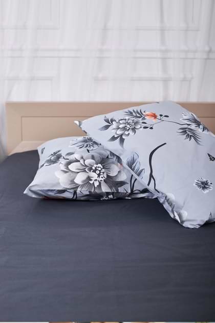 Фото - Комплект постельного белья Moon&Star 143х210 Piwonie Gray Ranforce Elite (MS-820000051)