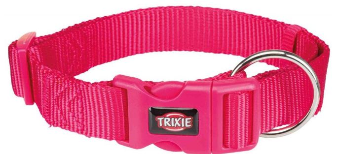 Ошейник для собак Trixie Premium нейлон фуксия размер XS-S 22-35 см/10 мм (4053032019546)