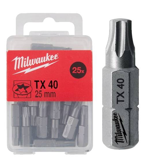 Фото - Бита для отвертки Milwaukee TX40 25 мм 25 шт. (4932399600)
