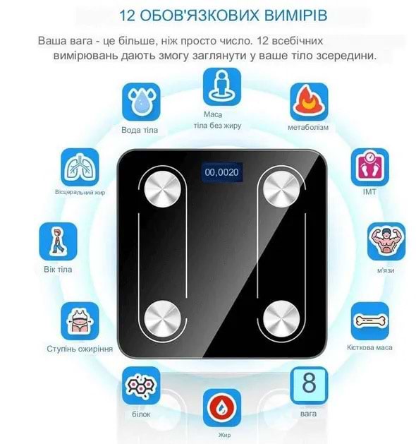 Фото - Смарт-весы напольные Scale one TZC005