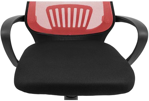 Фото - Кресло офисное Richman Стар Хром Пиастра Сетка черная + красная