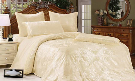 Комплект постельного белья Word of Dream JQ11 жаккард сатин 2х150х215 (14454)