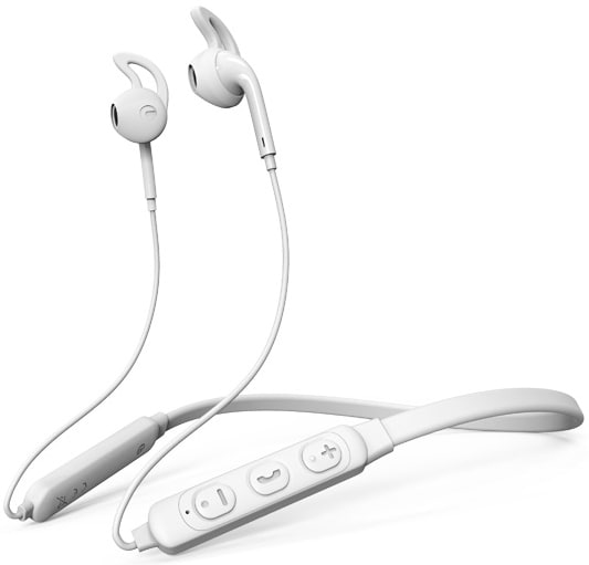 Наушники вкладыши беспроводные Proda Jazz Neckband Sports PD-BN700 White (PD-BN700-WH) - Фото 1