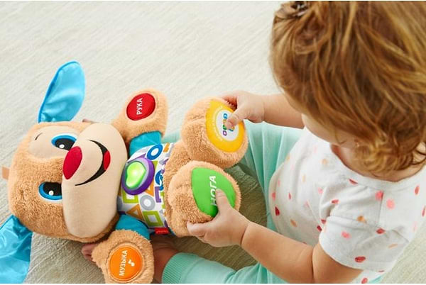 Фото - Интерактивное животное Fisher-Price Ученый щенок с технологией Smart Stages обновл. (рус.) (FPN77)
