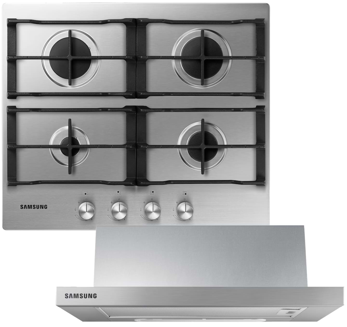 Комплект техники Samsung Варочная панель + Витяжка встраиваемая Samsung NA64H3010AS/WT + NK24M1030IS/UR