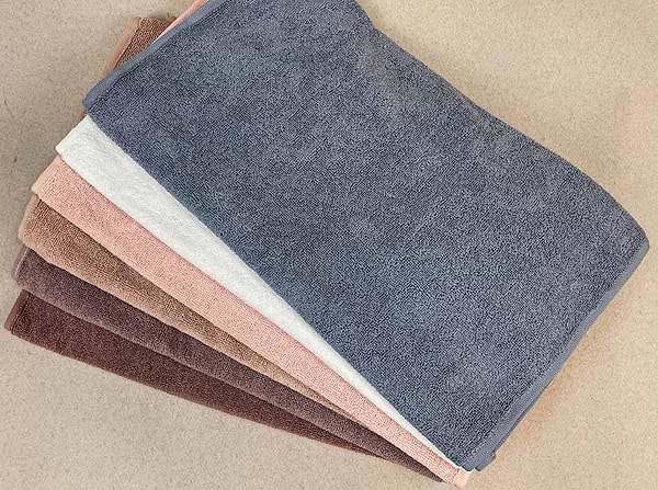 Фото - Рушник банний GM Textile Міладо шоколадний махровий велюр 70х140