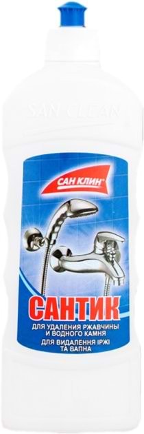 Засіб для миття у ванній кімнаті San Clean для видалення іржі без розпилювача 500 мл (4820003540565) - Фото 1