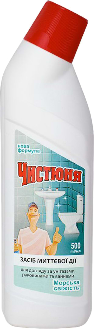 Засіб для чищення унітазу Чистюня морська свіжість 500 мл (4820168430480)