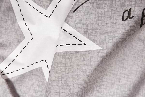 Фото - Комплект постельного белья Moon&Star Бязь Gold Люкс Gray Stars 175х210  (MS-820003018)