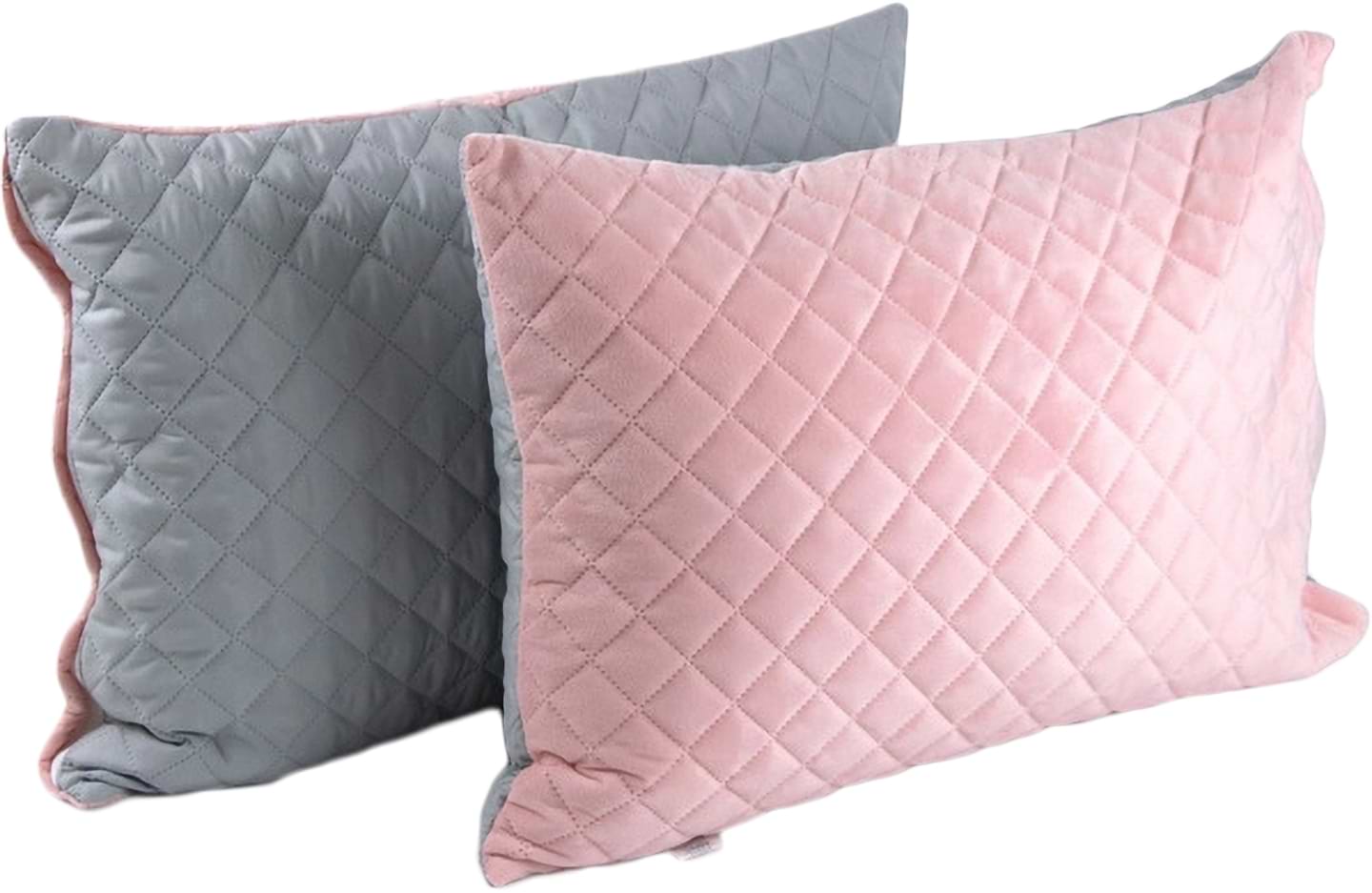 Наволочка Руно Комплект 50х70 2 шт. (К_382.55_Pink and Grey ромб_Н)