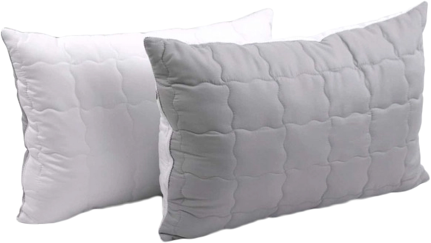 Набор подушек стандартных Руно 50х70 см силиконовые Grey White 2 шт. (К_Н310.52_Grey White)