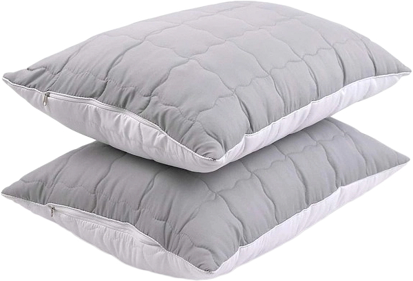 Фото - Набір подушок стандартних Руно 50х70 см силіконові Grey White 2 шт. (К_Н310.52_Grey White)