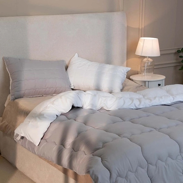 Фото - Набір подушок стандартних Руно 50х70 см силіконові Grey White 2 шт. (К_Н310.52_Grey White)