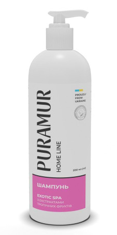 Шампунь для собак та кішок PURAMUR Exotic Spa з екстрактами тропічних фруктів 200 мл (4823082435876)