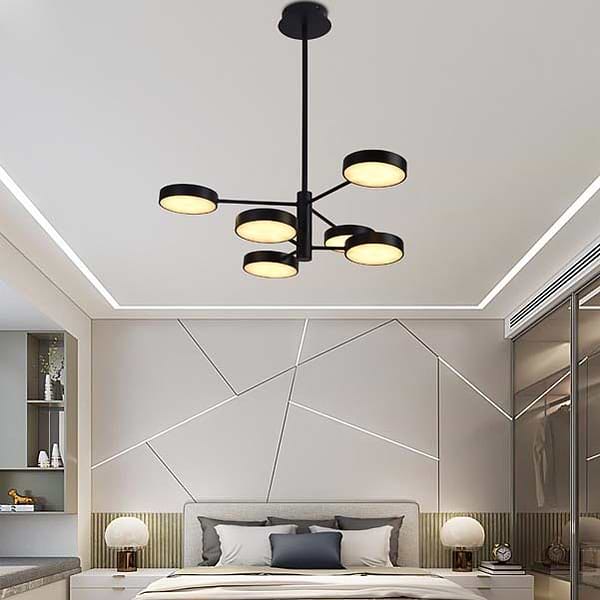 Фото - Світлодіодний світильник Miorro LED Fiori з пультом ДК, 70W, 2700-6000К чорний (51-313-002)