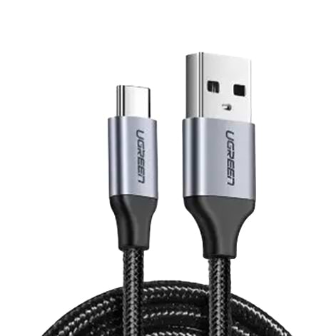 Кабель синхронізації даних UGREEN US288 USB 2.0 to USB Type-C 0.5m Black (60125)