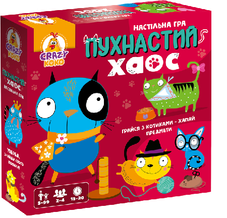 Настільна гра (5-7 років) Vladi Toys Пухнастий хаос (VT8055-32)