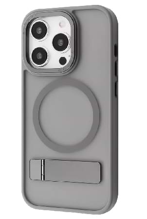 Чехол для смартфона Mainstay Case with Magnetic Ring iPhone 15 Pro Max Gray (PCMCIP15PM05) - Фото 1