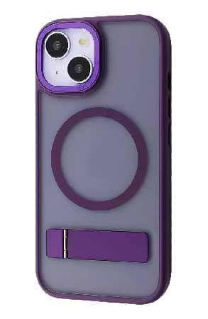 Чехол для смартфона Mainstay Case with Magnetic Ring iPhone 14 Deep Purple (PCMCIP140004) - Фото 1