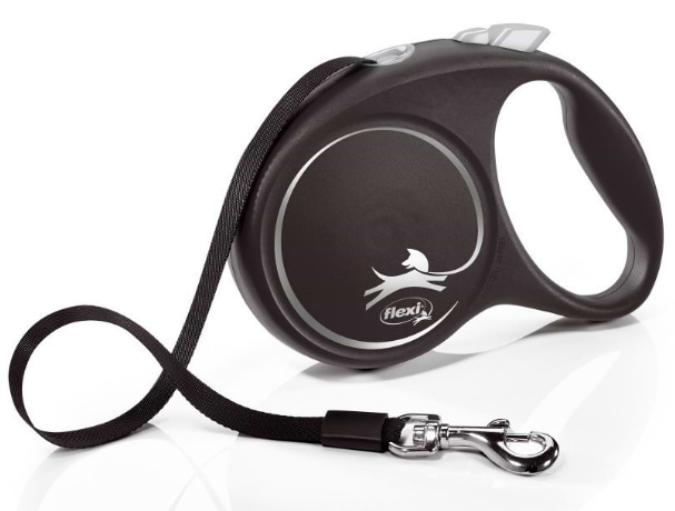 Повідець-рулетка для собак Flexi Black Design L 5 м Чорний (4000498034101)