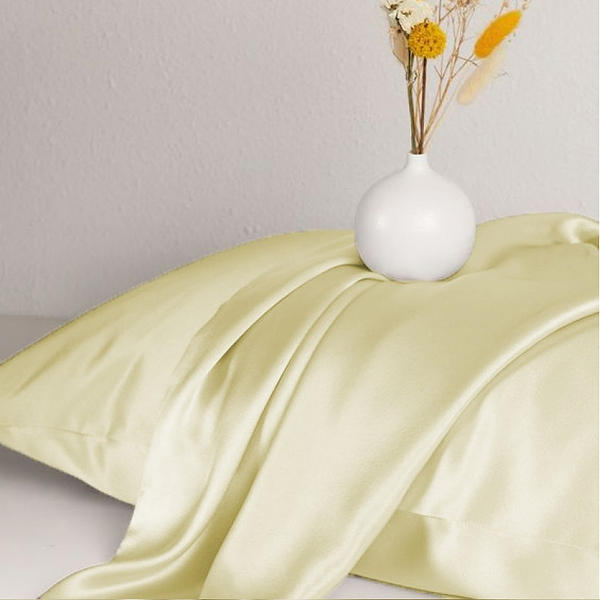 Фото - Простынь двуспальная MirSon 180x190 см Soft Touch of SATIN 014 Light yellow (2200011282688)